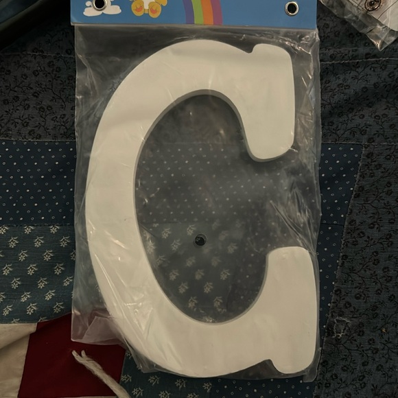 Other - 5/$25 White Wooden Decor Letter C